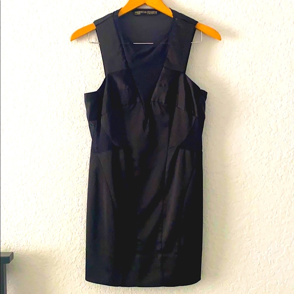All Saints  US 8 cutout black dress